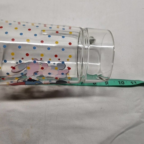 Rare BEX Disney Mickey and Minnie Mouse Glass Pitcher Made In France Heavy - Picture 6 of 8